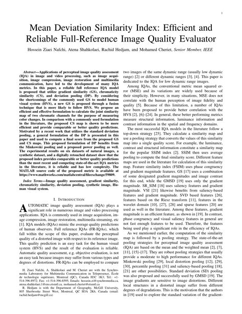 [1608.07433] Mean Deviation Similarity Index: Efficient and .
